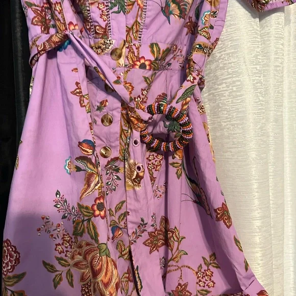 FARM Rio Purple Ruffled Wrap Jumpsuit - Picture 12 of 12